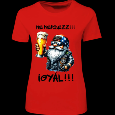 Createyou Ne kérdezz, igyál - Női - Piros - 2XL