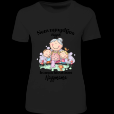 Createyou Nem nyugdíjas... nagymama - Női - Fekete - 2XL