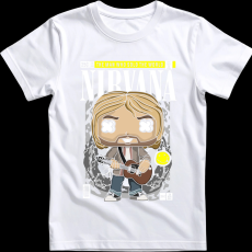 Createyou Nirvana Kurt Cobain - Férfi - Fehér - L