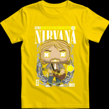 Createyou Nirvana Kurt Cobain - Férfi - Sárga - XL férfi póló