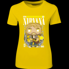 Createyou Nirvana Kurt Cobain - Női - Sárga - M