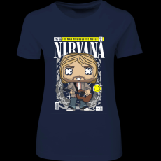 Createyou Nirvana Kurt Cobain - Női - Sötétkék - L