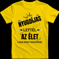 Createyou Nyugdíjas lettél - Férfi , Sárga , S