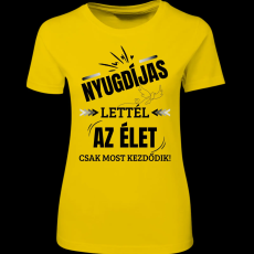 Createyou Nyugdíjas lettél - Női , Sárga , 2XL