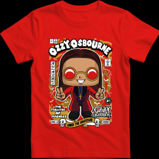 Createyou Ozzy Osbourne - Férfi - Piros - 2XL