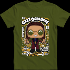 Createyou Ozzy Osbourne - Férfi - Sötétzöld - XL férfi póló