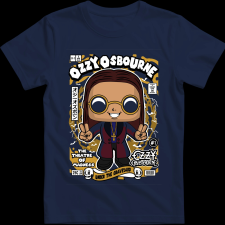 Createyou Ozzy Osbourne - Gyermek - Sötétkék - M gyerek póló