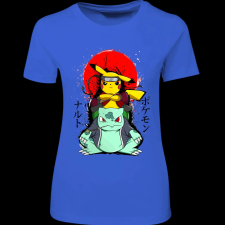 Createyou Pikachu 2 - Női - Királykék - XL női póló