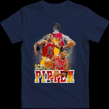 Createyou PIPPEN - Gyermek - Sötétkék - XS gyerek póló