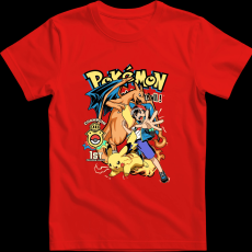 Createyou POKEMON - Férfi - Piros - XL