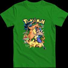 Createyou POKEMON - Férfi - Zöld - 3XL férfi póló