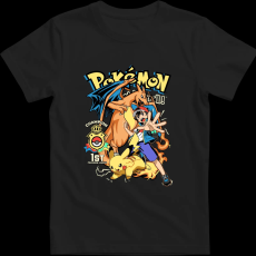 Createyou POKEMON - Gyermek - Fekete - L