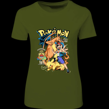 Createyou POKEMON - Női - Sötétzöld - M női póló