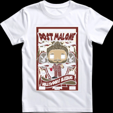 Createyou Post Malone - Férfi - Fehér - 3XL