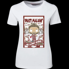 Createyou Post Malone - Női - Fehér - XL női póló