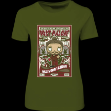 Createyou Post Malone - Női - Sötétzöld - 2XL női póló