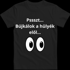 Createyou Pssszt... Bújkálok a hülyék elől... - Férfi - Fekete - M