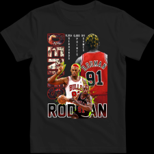 Createyou RODMAN - Gyermek - Fekete - XL gyerek póló