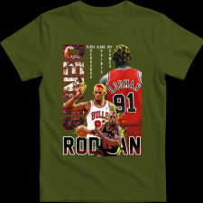 Createyou RODMAN - Gyermek - Sötétzöld - L gyerek póló