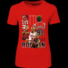 Createyou RODMAN - Női - Piros - M női póló