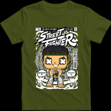 Createyou Ryu - Gyermek - Sötétzöld - L gyerek póló