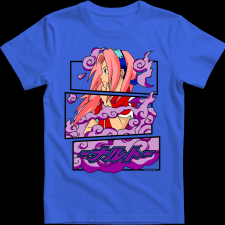 Createyou Sakura Haruno - Férfi - Királykék - L férfi póló