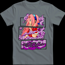 Createyou Sakura Haruno - Férfi - Szürke - 3XL férfi póló