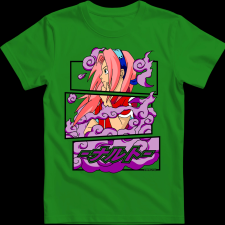 Createyou Sakura Haruno - Férfi - Zöld - 3XL férfi póló