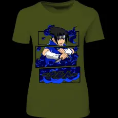 Createyou Sasuke Uchiha - Női - Sötétzöld - 2XL