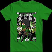 Createyou Scorpion - Férfi - Zöld - S férfi póló