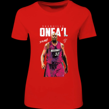 Createyou SHAQ O'NEAL - Női - Piros - XL női póló
