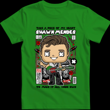 Createyou Shawn Mendes - Férfi - Zöld - M férfi póló