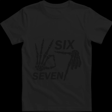 Createyou Six-Seven csontkéz - Gyermek - Fekete - L