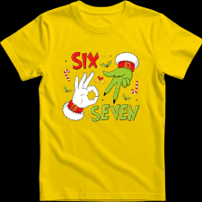 Createyou Six Seven - Férfi - Sárga - M férfi póló