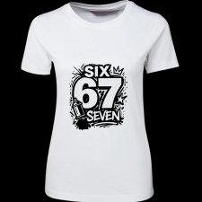 Createyou Six-Seven graffiti - Női - Fehér - 2XL női póló