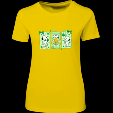 Createyou Snoopy lucky - Női , Sárga , M női póló