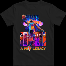 Createyou SPACE JAM - Gyermek - Fekete - L gyerek póló