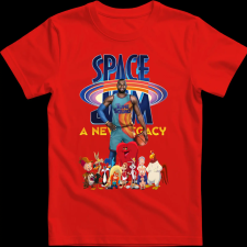 Createyou SPACE JAM LEBRON JAMES - Gyermek - Piros - S gyerek póló