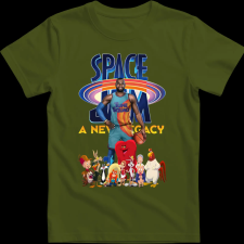 Createyou SPACE JAM LEBRON JAMES - Gyermek - Sötétzöld - M gyerek póló