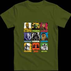 Createyou Star Wars 2 - Férfi - Sötétzöld - 3XL