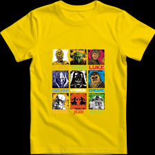 Createyou Star Wars 2 - Gyermek - Sárga - XS gyerek póló