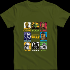 Createyou Star Wars - Férfi - Sötétzöld - S férfi póló