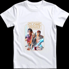 Createyou Star Wars Klón háborúk 2 - Férfi - Fehér - S