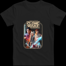 Createyou Star Wars Klón háborúk 2 - Férfi - Fekete - 3XL férfi póló
