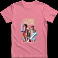 Createyou Star Wars Klón háborúk 2 - Férfi - Pink - S férfi póló