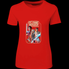 Createyou Star Wars Klón háborúk 2 - Női - Piros - 2XL