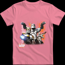 Createyou Star Wars Klón háborúk - Gyermek - Pink - S gyerek póló