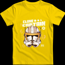Createyou Star Wars Rex klón kapitány 2 - Gyermek - Sárga - XS gyerek póló