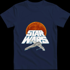 Createyou Star Wars X-Wing 3 - Gyermek - Sötétkék - L gyerek póló