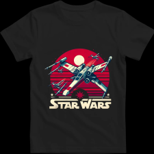 Createyou Star Wars X-Wing 4 - Férfi - Fekete - L férfi póló